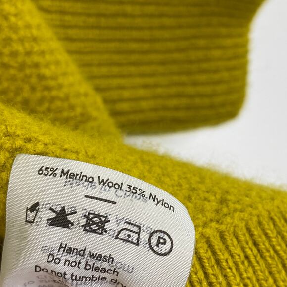 ELK Green Honning Merino Wool Blend Poncho Sweater Womens Size Small/Medium S/M - Picture 8 of 9